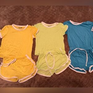 Bamboo velveteen retro shortie sets